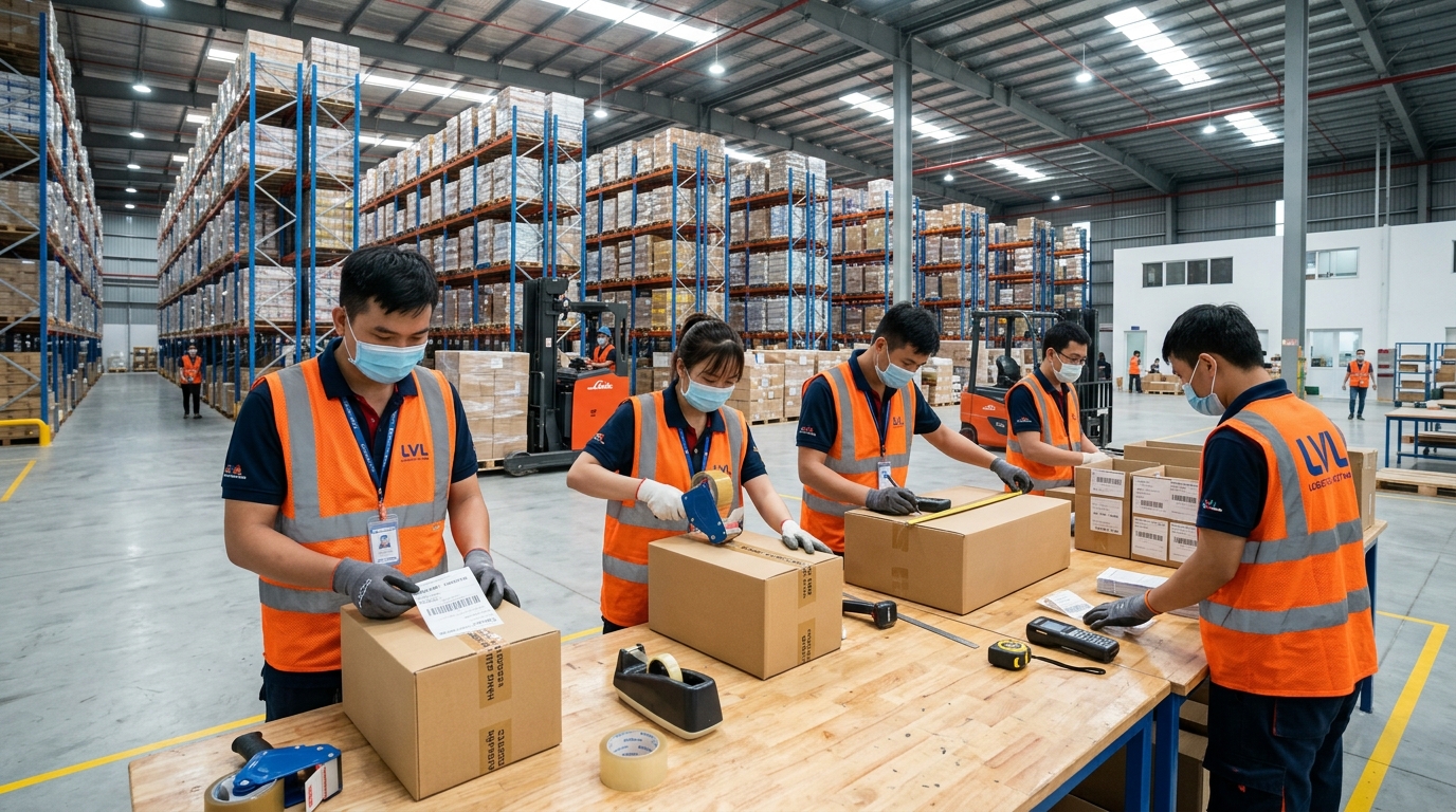 Đóng Gói Chuẩn Xuất Khẩu — Bảo Vệ Hàng Hóa & Tối Ưu Cước Phí