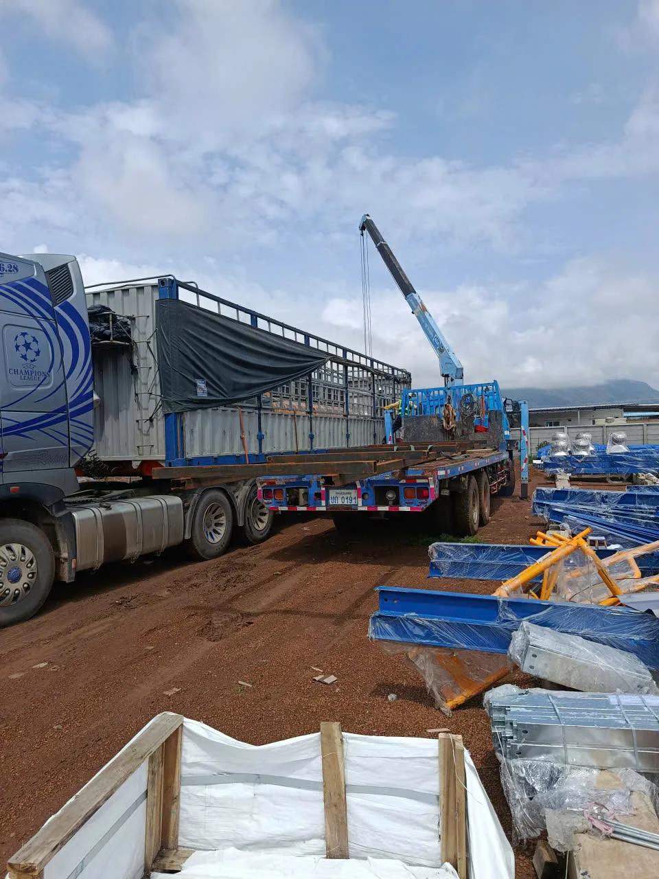 Hình ảnh vận tải thực tế Ngân Hà Shipping