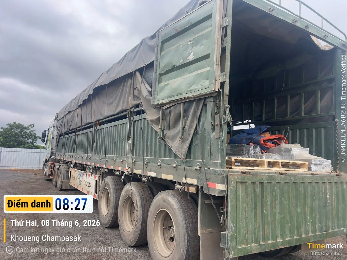 Hình ảnh vận tải thực tế Ngân Hà Shipping