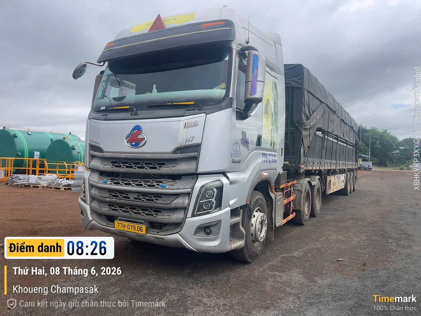Hình ảnh vận tải thực tế Ngân Hà Shipping