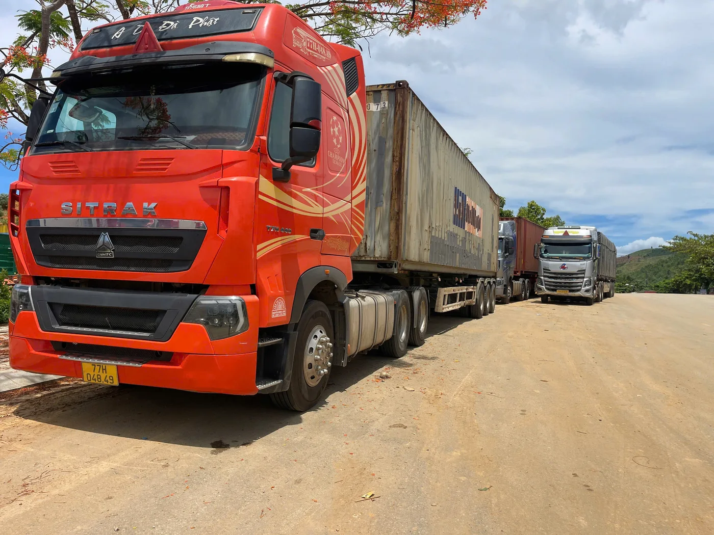 Hình ảnh vận tải thực tế Ngân Hà Shipping